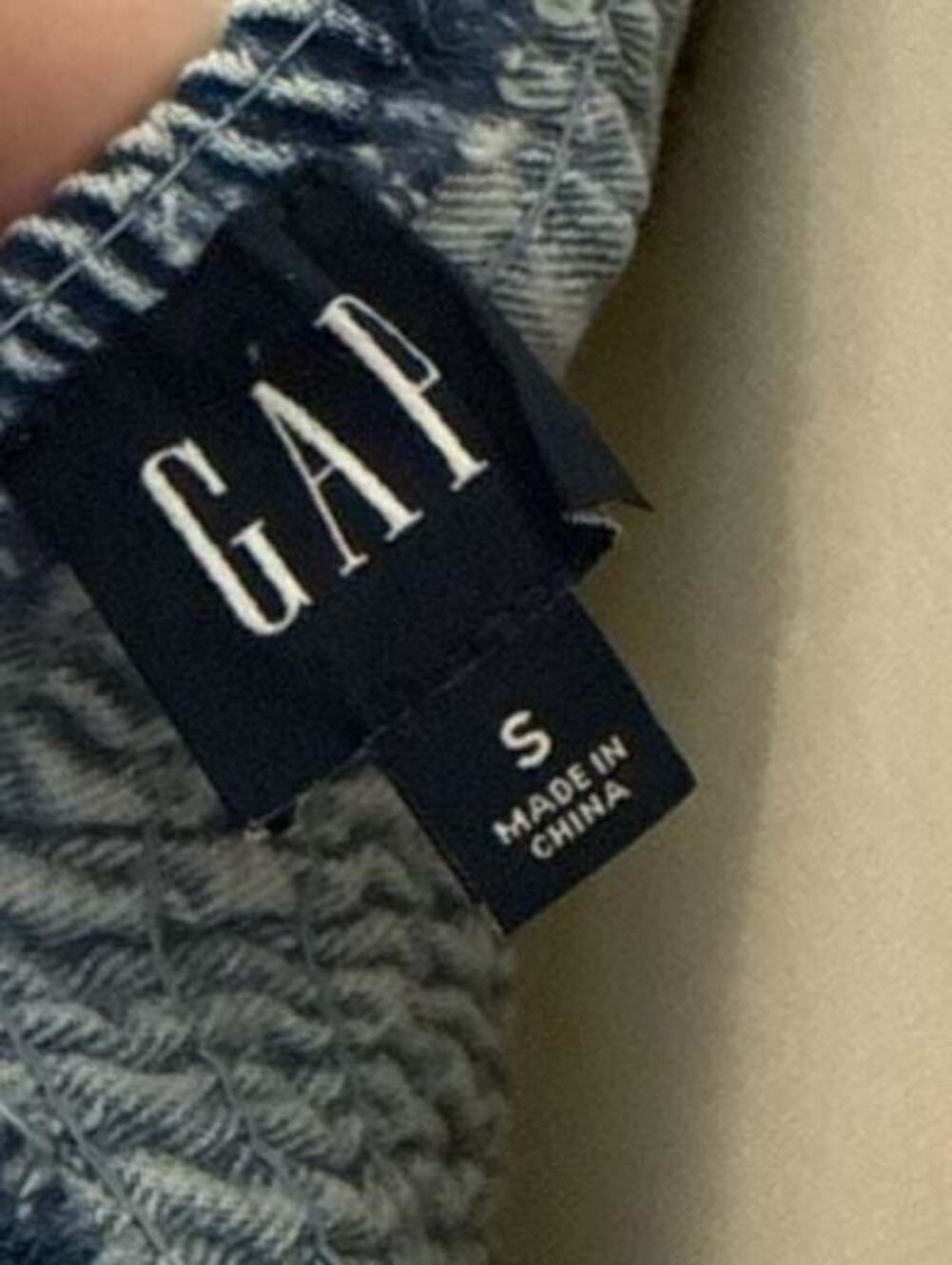 Gap Patchwork Denim Bustier Corset Top Button Fro… - image 2